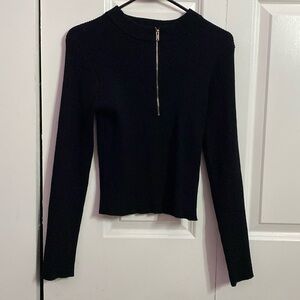 Long black sleeve top